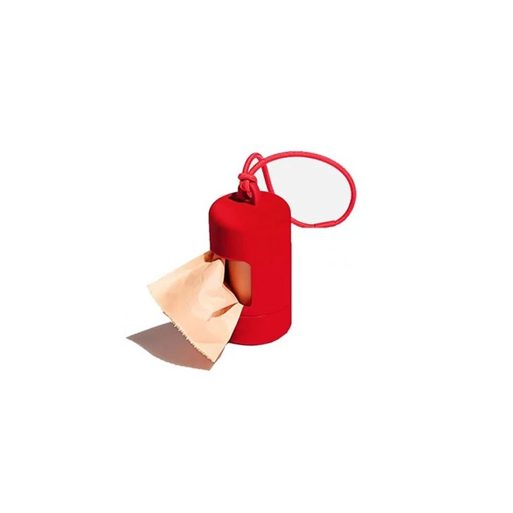 Red Pet Waste Bag Dispenser