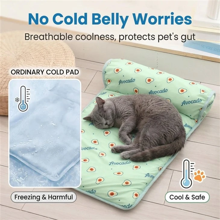 Cat Cooling Bed With Pillow factory