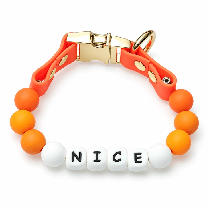 Silicone Bead Dog Collar high quality