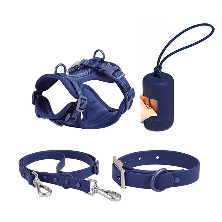blue neoprene harness