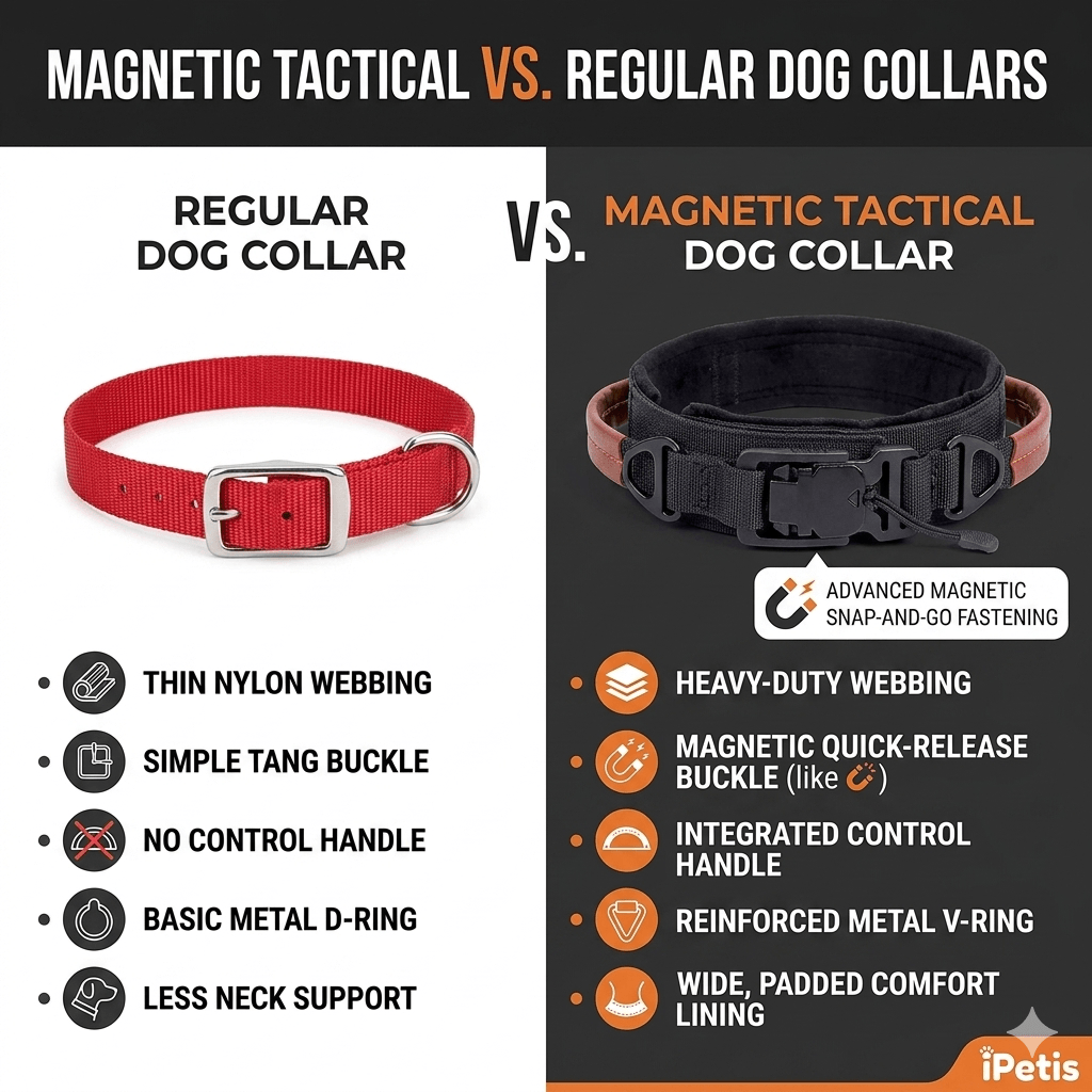 Tactical Vs. Regular Dog Collars Tactical Vs. Regular Dog Collars