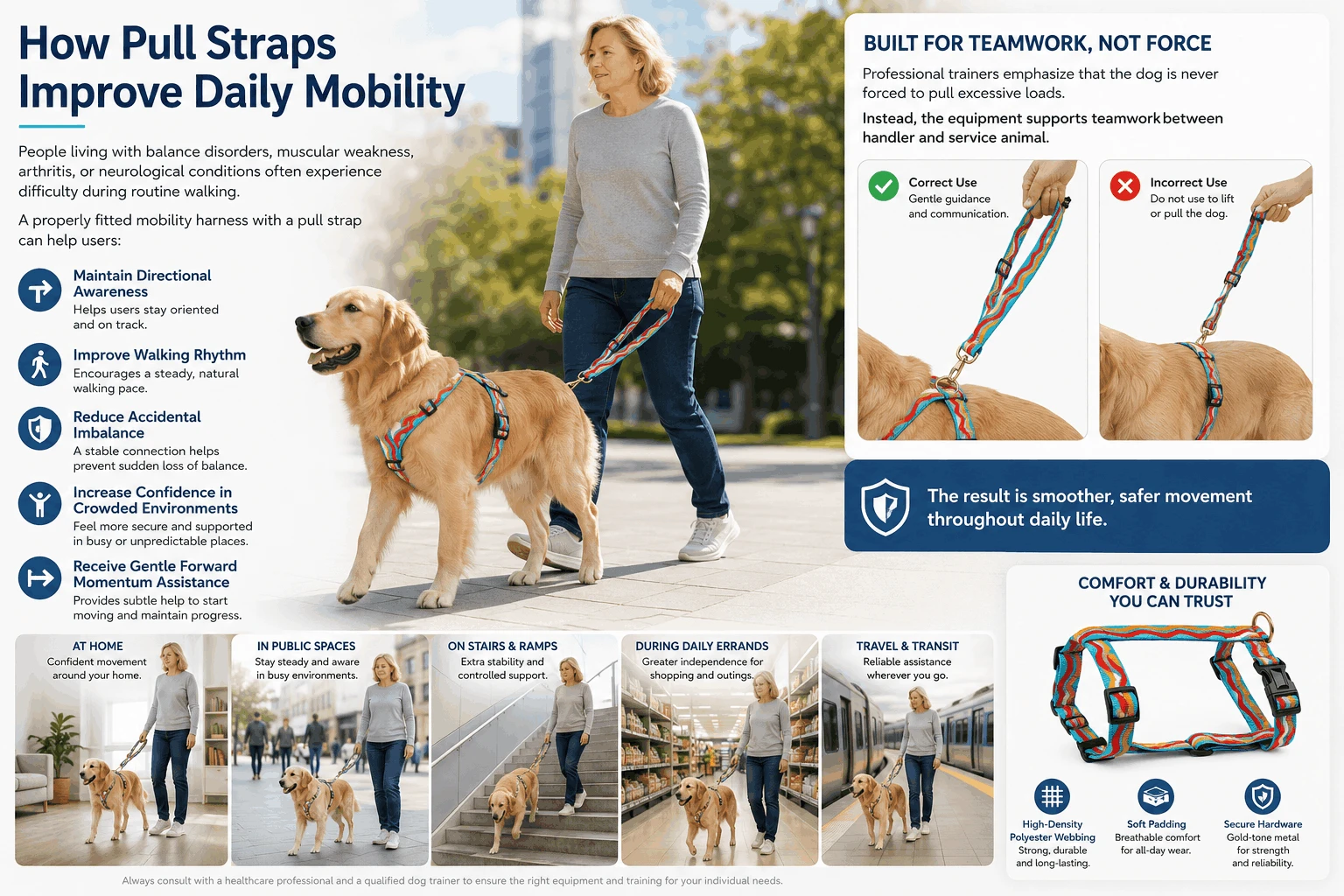 service dog training pull strap service dog training pull strap