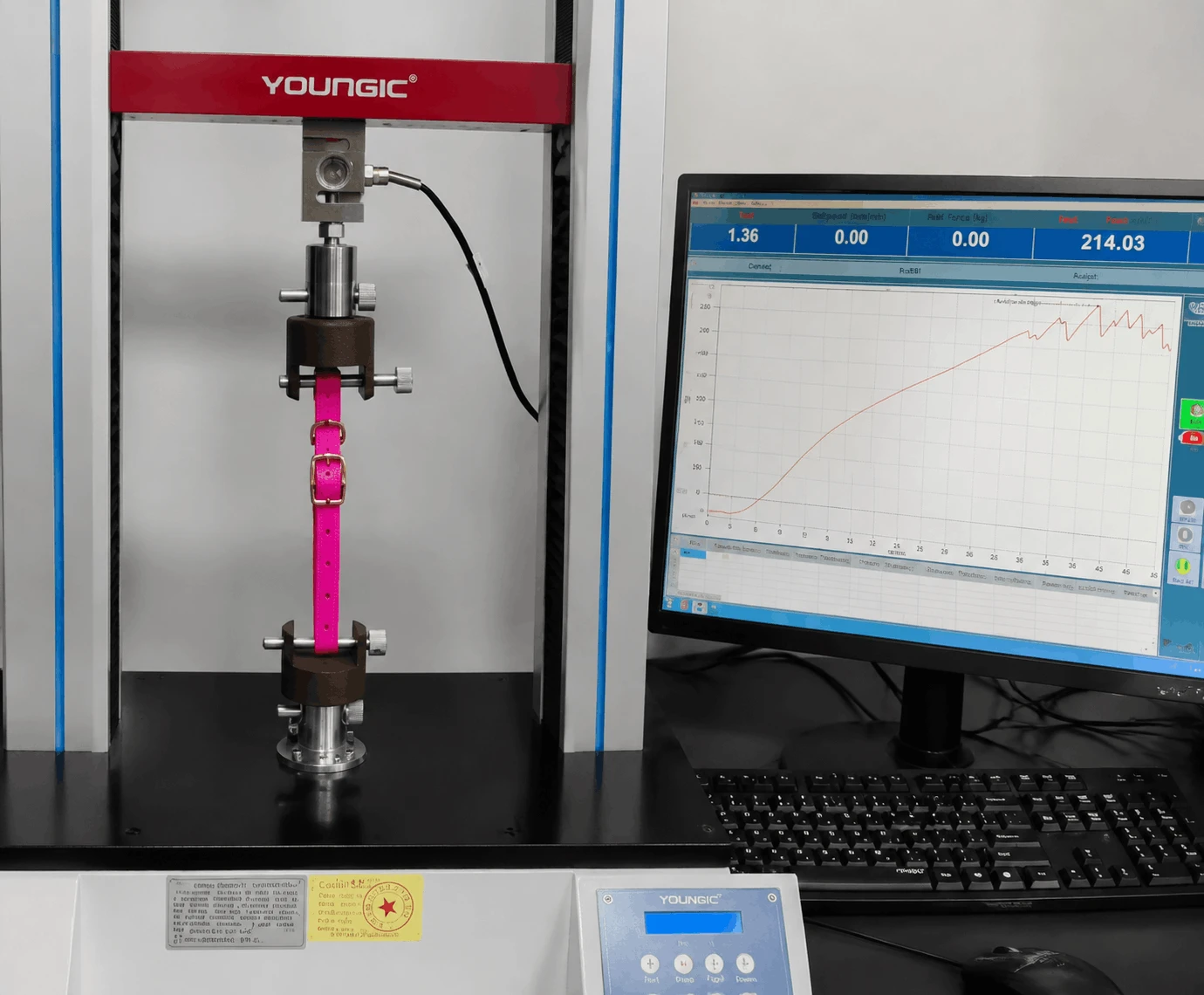 PVC dog collar tensile test PVC dog collar tensile test