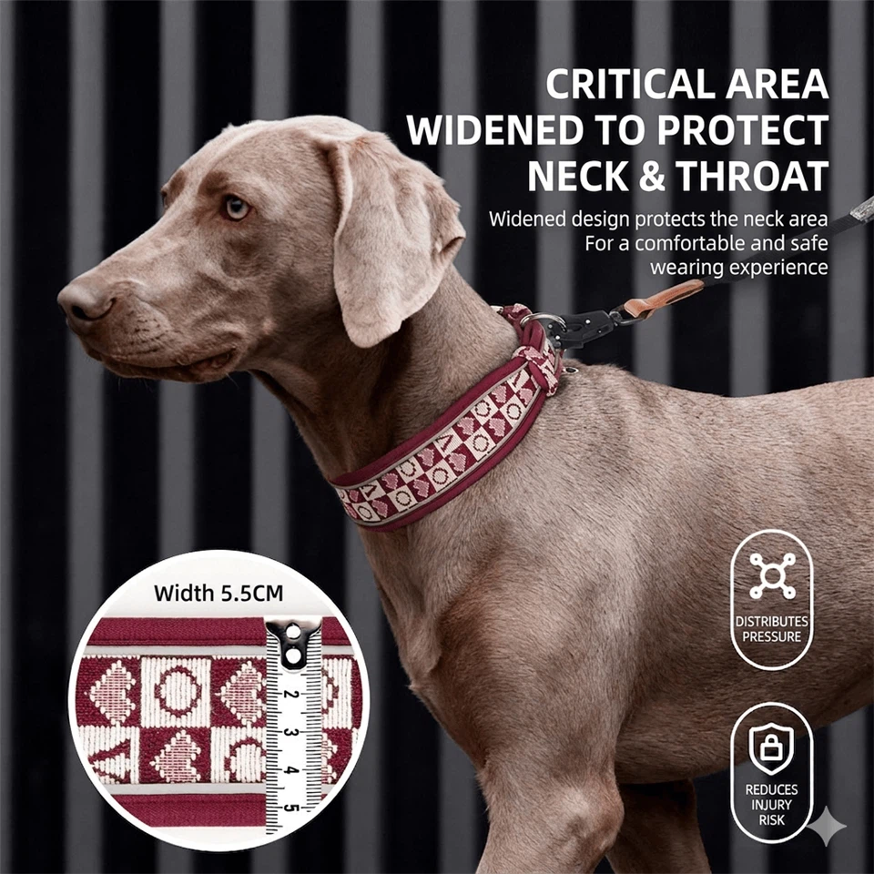 Jacquard Padded Dog Collar factory