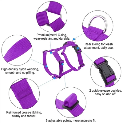 harness for dogs of material harness for dogs of material