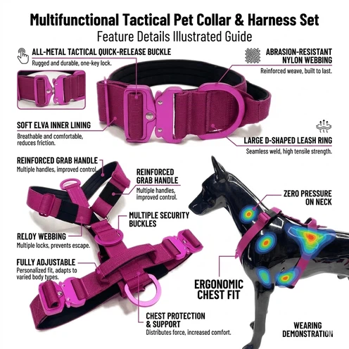 Left side view with close-up of quick-release buckle stitching details and inner lining Left side view with close-up of quick-release buckle stitching details and inner lining