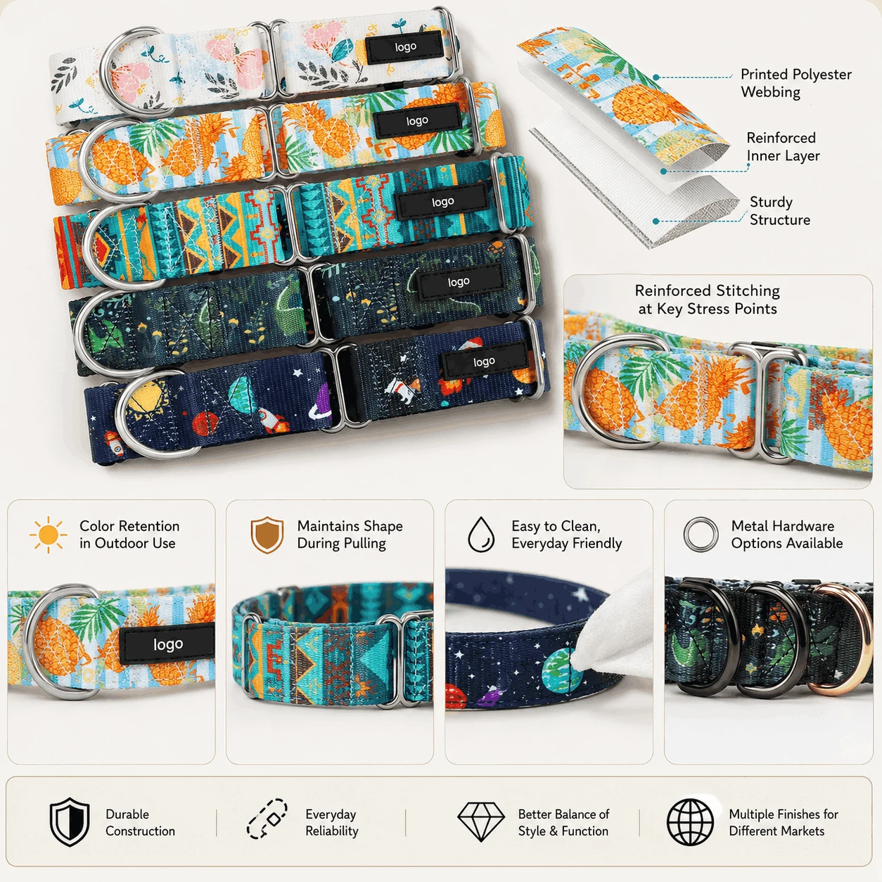 Printed Pet Collar Printed Pet Collar