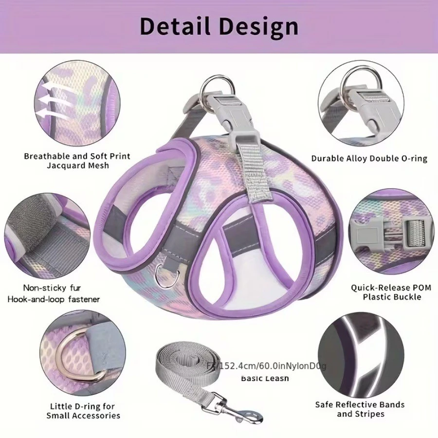 Reflective Dog Harness With Leash suppliers