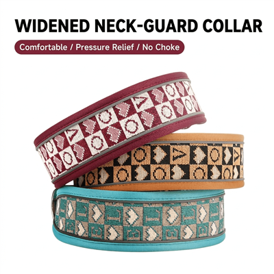 Jacquard Padded Dog Collar